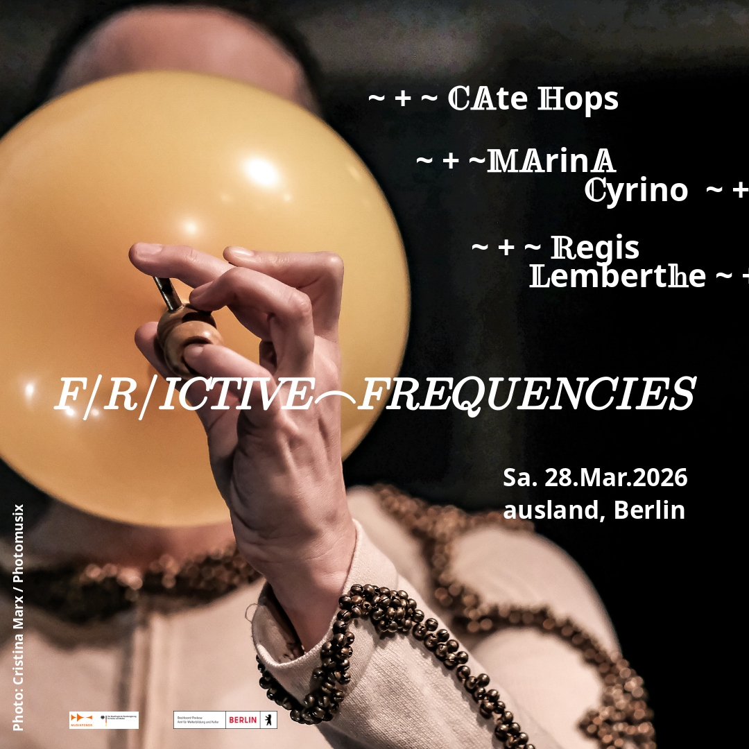photo Cristina Marx Flier for Frictive Frequencies