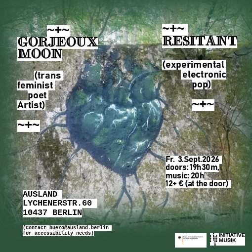 Flier to concert with Resitant and Gorjeoux Moon