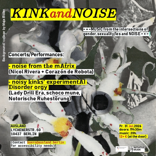 Poster to Kink and Noise, collage by Maja Böller Poster to Kink and Noise, collage by Maja Böller